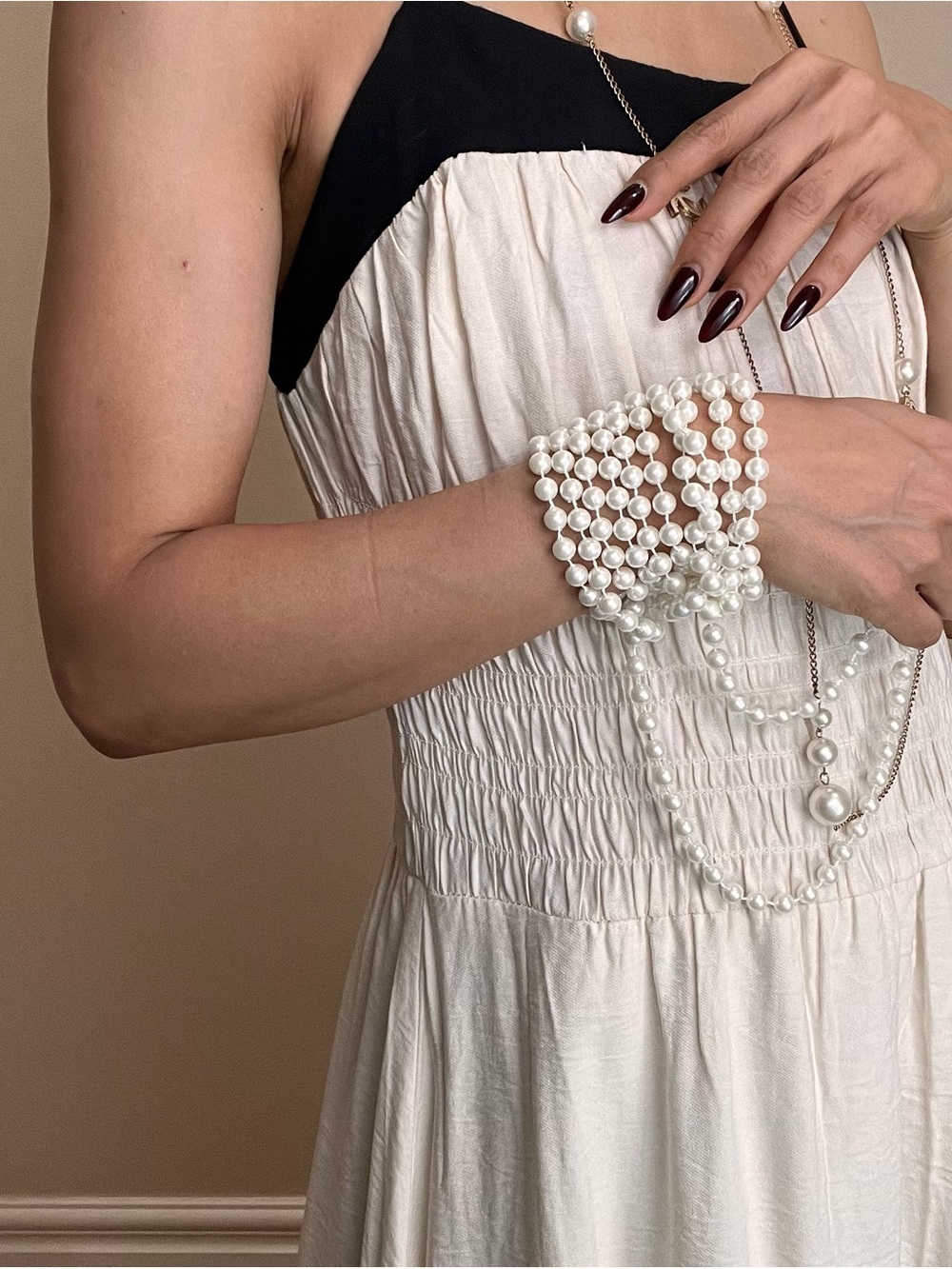 Brand New long pearls necklace
